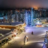 Silver Star Village at Night © Blake Jorgenson Photography Ltd