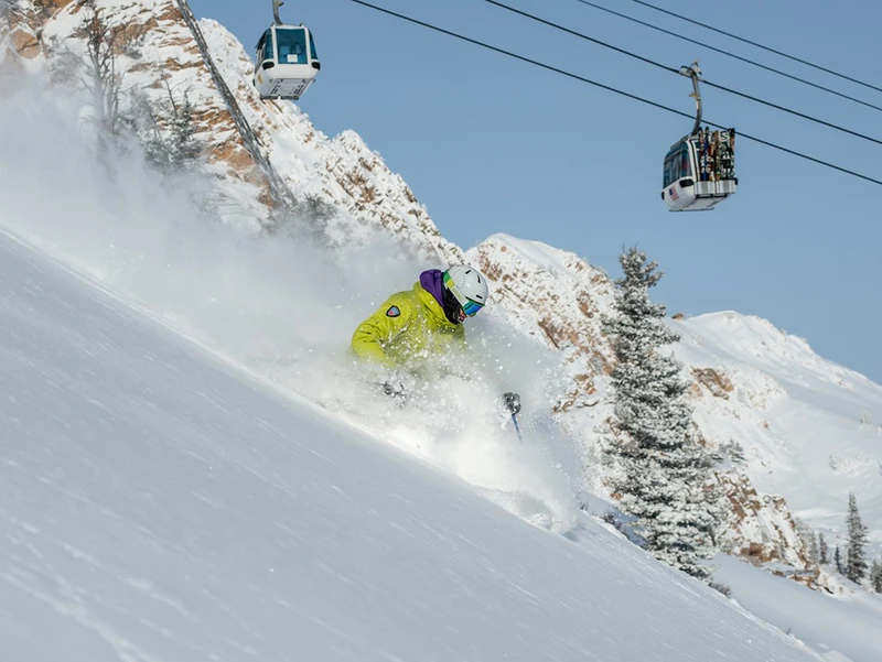 Snowbasin Bluebird Powder Day © Brad Peterson Pork Barrel