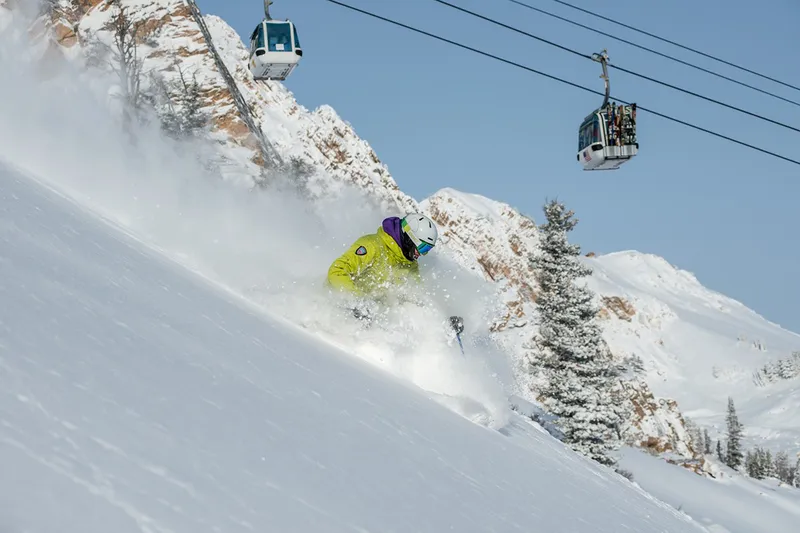 Snowbasin Bluebird Powder Day © Brad Peterson Pork Barrel