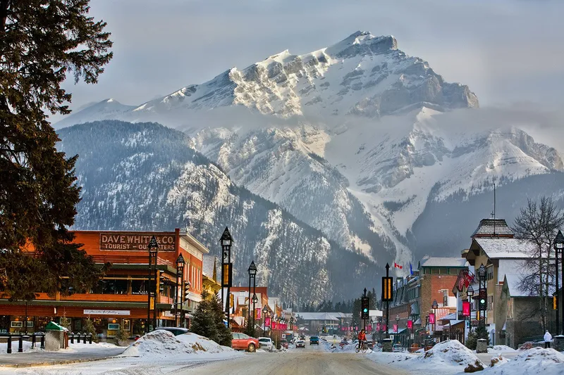 Banff Avenue Winter © Banff Lake Louise Tourism / Paul Zizka Photography 6x4