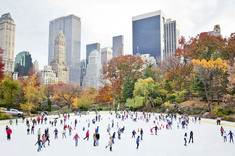New York ice skaters Central Park