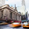 New York Grand Central taxis along 42nd St