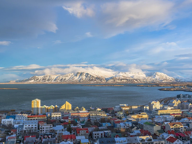 Reykjavik view from Hallgrimskirkja Cathedral