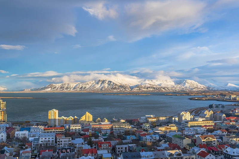 Reykjavik view from Hallgrimskirkja Cathedral