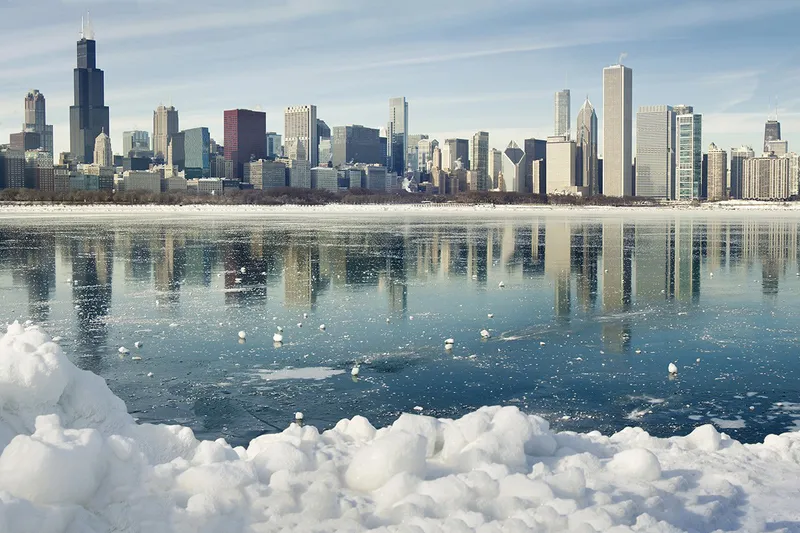 Chicago Skyline Winter