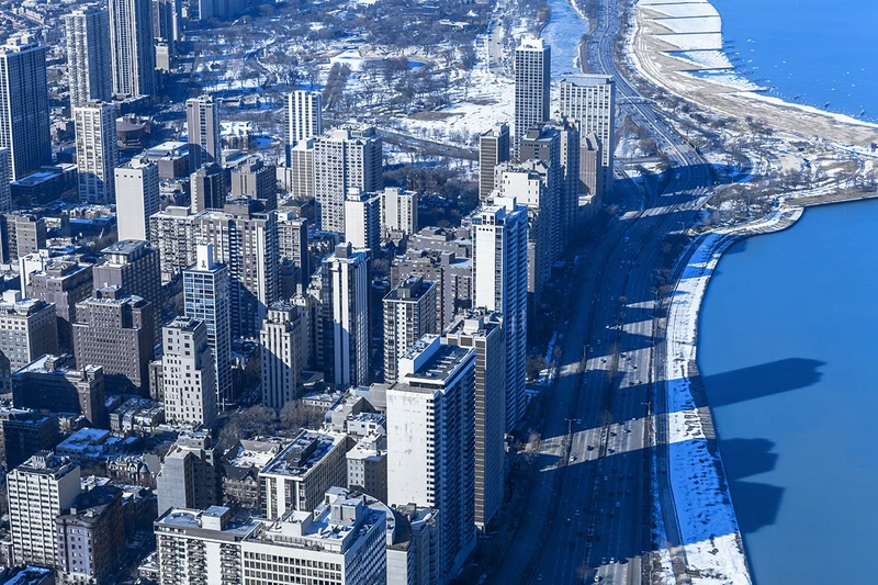 Chicago aerial view