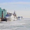 Chicago winter museum Lake Michigan