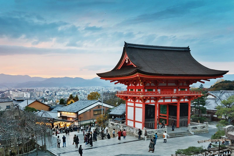 Red Temple in Kyoto