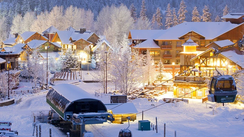 Whistler Creekside at Dusk