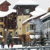 Sun Peaks - Snowy Village © Adam Stein Sun Peaks Resort