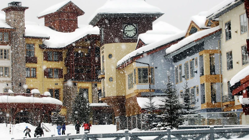 Sun Peaks - Snowy Village © Adam Stein Sun Peaks Resort