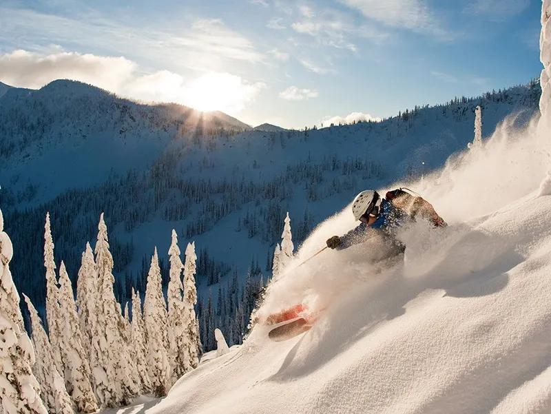 Whitewater Sunrise Powder Ski © Doug Le Page