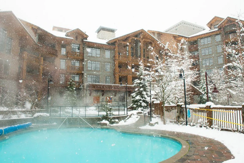 First Tracks Lodge Pool Winter