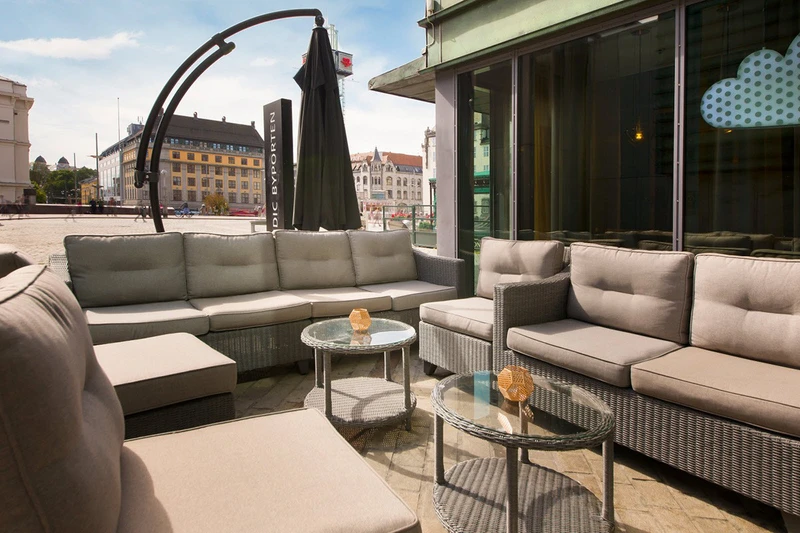 Scandic Byporten Outdoor Seating Area