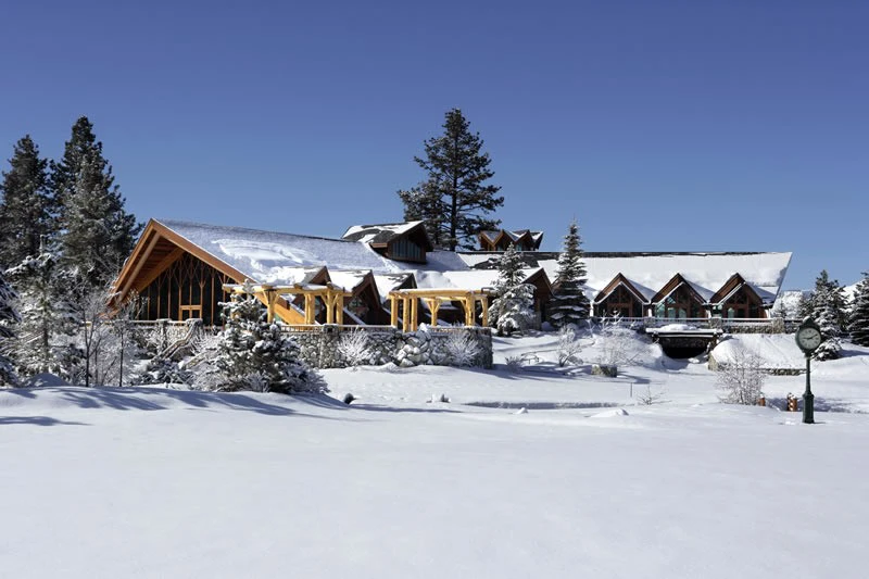 Edgewood Tahoe Hotel - Exterior in Snow