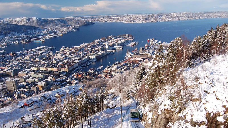 Bergen in the winter