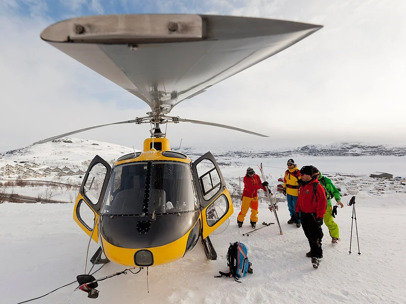 Heli-skiing in Riksgränsen with Mountain Guide Travel