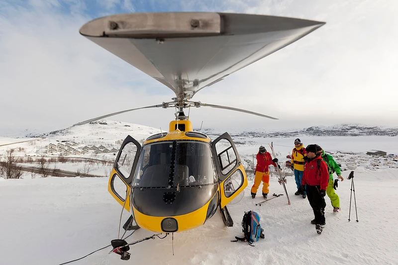 Heli-skiing in Riksgränsen with Mountain Guide Travel