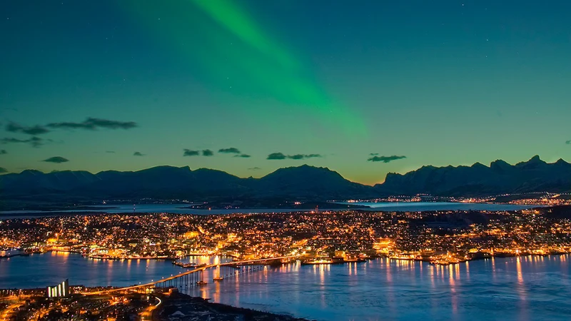 Northern Lights Over Tromso