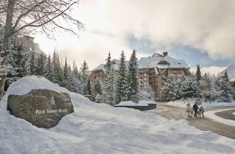 Four Seasons Resort Whistler and Residences Exterior with Family