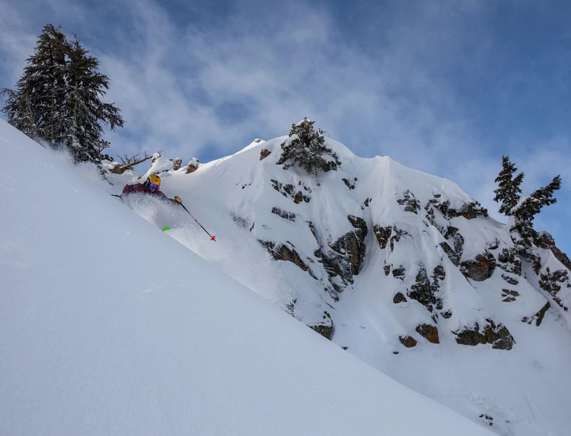 Palisades Tahoe - West Face Close Up