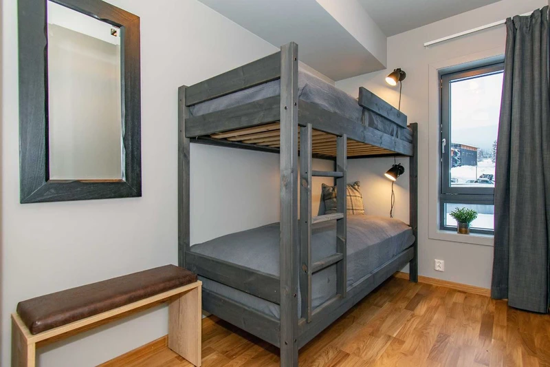 61e6acf10c368 The Lodge Trysil Three Bedroom Apartment Bunk Bedroom 1