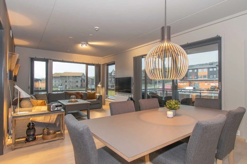 61e6acf88e73f The Lodge Trysil Large Three Bedroom Apartment Dining Room and Lounge