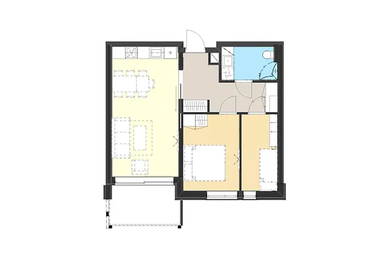 61e6b7f26736e The Lodge Trysil Two Bedroom Apartment Floor Plan
