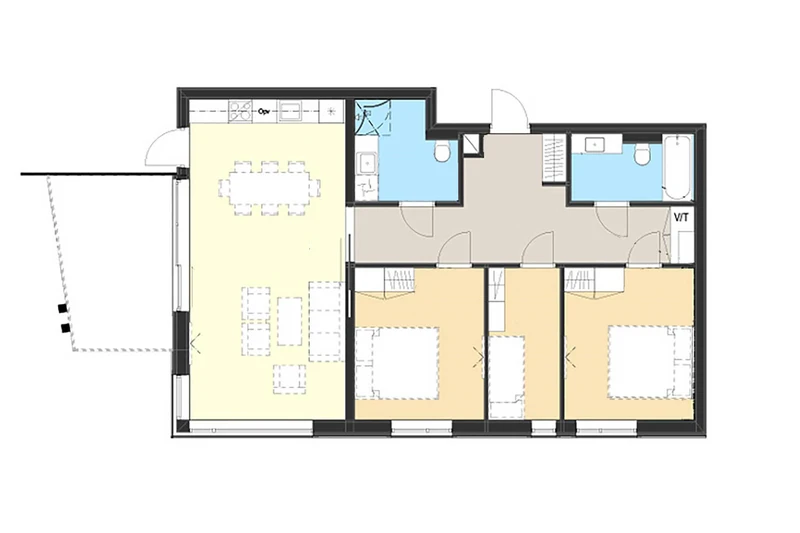 61e6b7f2ce846 The Lodge Trysil Large Three Bedroom Apartment Floor Plan
