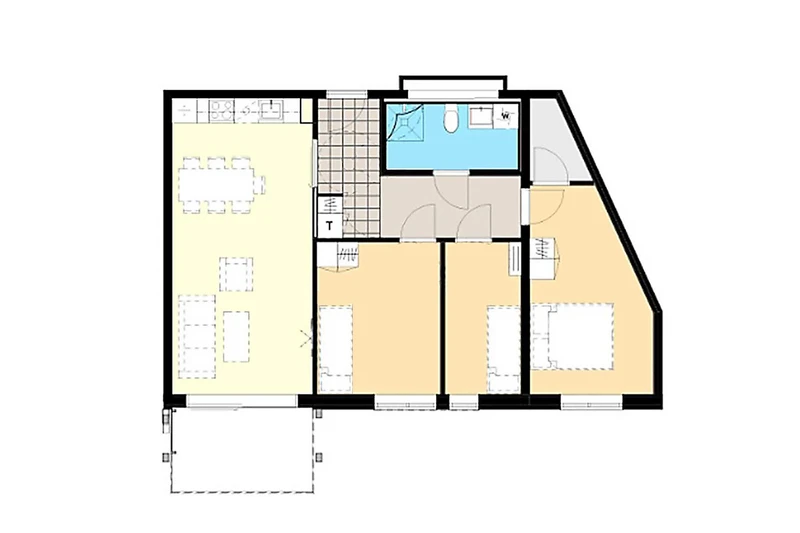 61e6b7f348964 The Lodge Trysil Three Bedroom Apartment Floor Plan