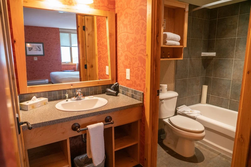 628633dc19a87 The Fox Hotel and Suites Superior One Bedroom Suite with Balcony Bathroom