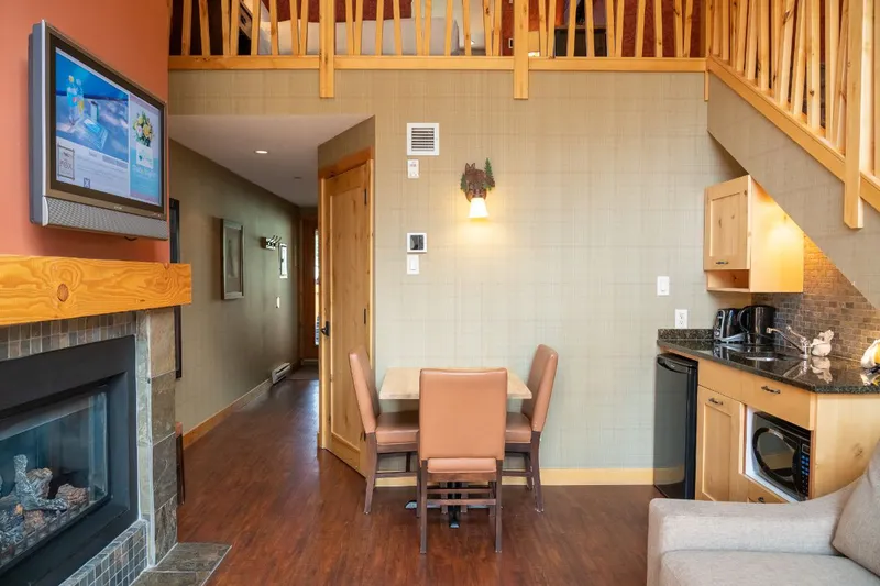 628642fbb559e The Fox Hotel and Suites Premium Loft Suite Dining Area and Kitchen