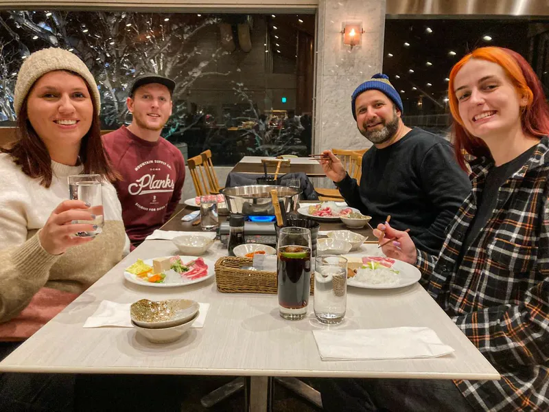 63e61cec6b471 Toni Jack Andy and Scarlett at Goshiki in the The Green Leaf