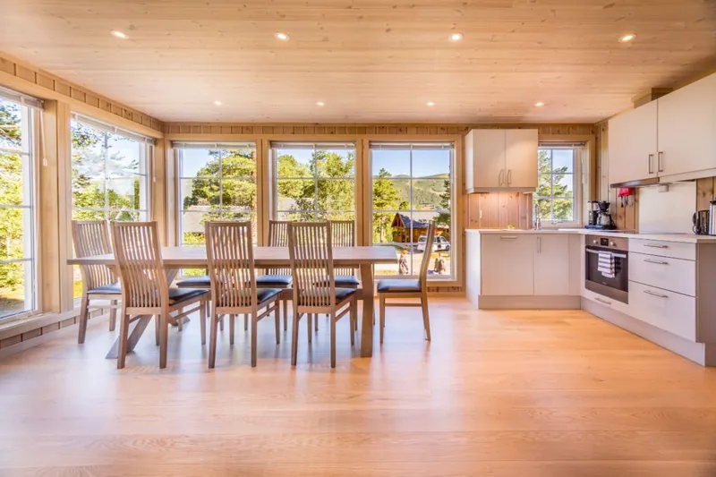 643d210d4702c Geilolia Forest Cabins 10 bed 5 bedroom superior cabin Kitchen