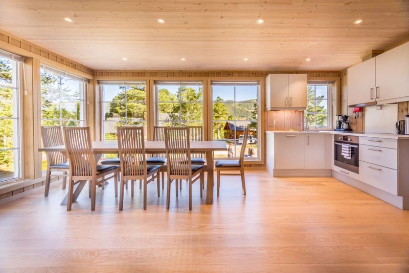 643d210d4702c Geilolia Forest Cabins 10 bed 5 bedroom superior cabin Kitchen