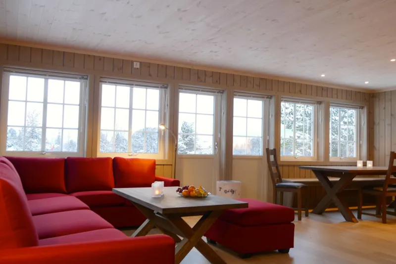 643d222740f65 Geilolia Forest Cabins 12 bed 5 bedroom superior cabin Living area