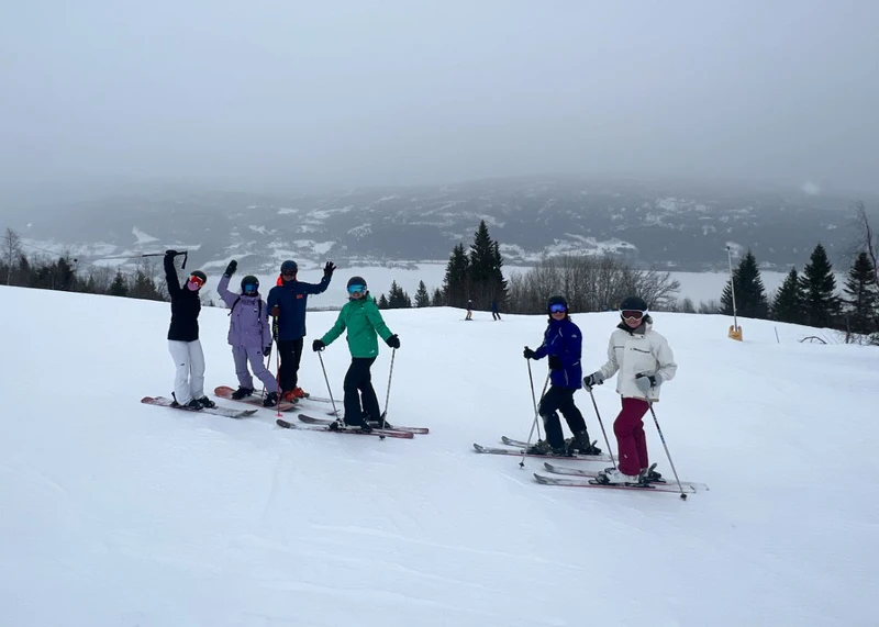 64a3f551cf111 Skiing Down to the Lake in Norefjell