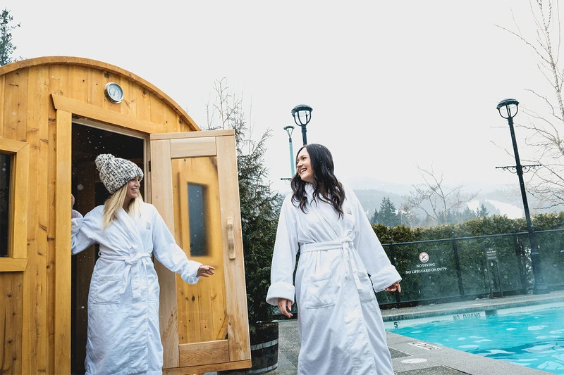 Fairmont Chateau Whistler Sauna Cabins