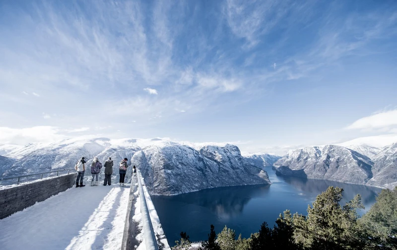 The Nærøyfjord from the Stegastein Viewpoint