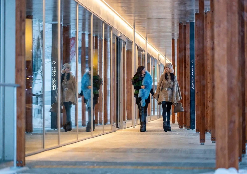 Fenix Furano People Walking Past