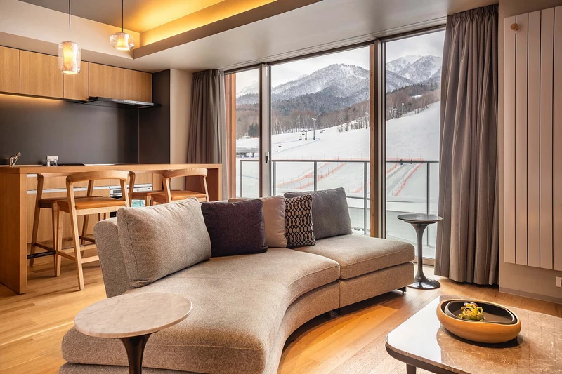 6544f26cd68b6 Fenix Furano 1 Bedroom Premier Apartment Sofa and Balcony
