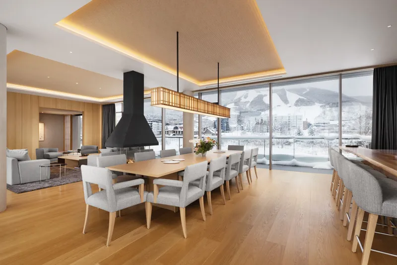 6548de766a0c4 Setsu Niseko Four Bedroom Penthouse Dining Area