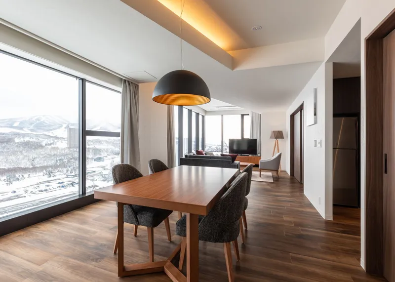 654b8af050745 The Vale Rusutsu 2 Bedroom Suite Dining Area