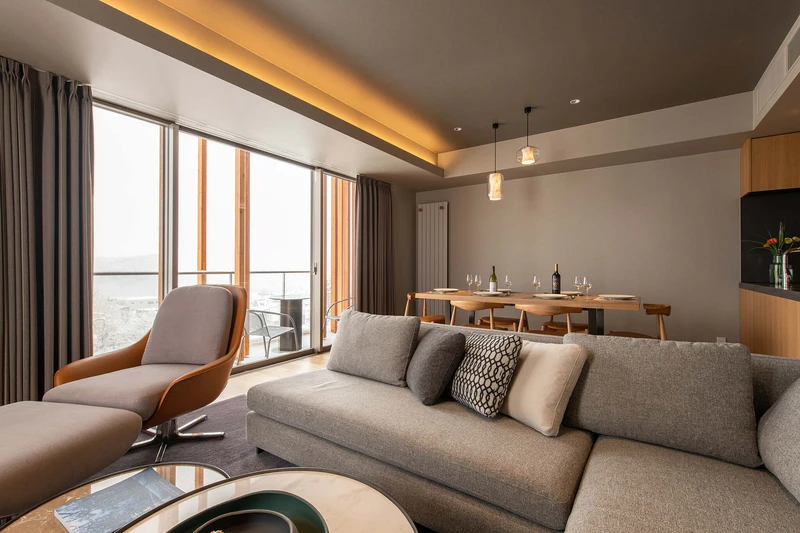 6551fea883d67 Fenix West 3 Bedroom Premium Apartment Living Dining Area