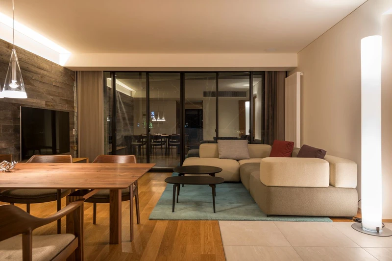 65521a4ea0015 Kozue Two bedroom forest or riverside view Living area