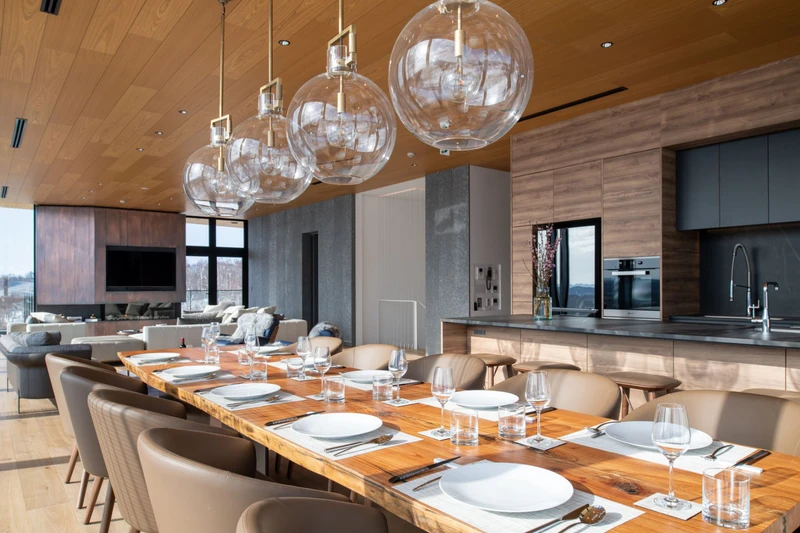 655222a004e13 Intuition Niseko 4 Bedroom Yotei Penthouse Dining Area