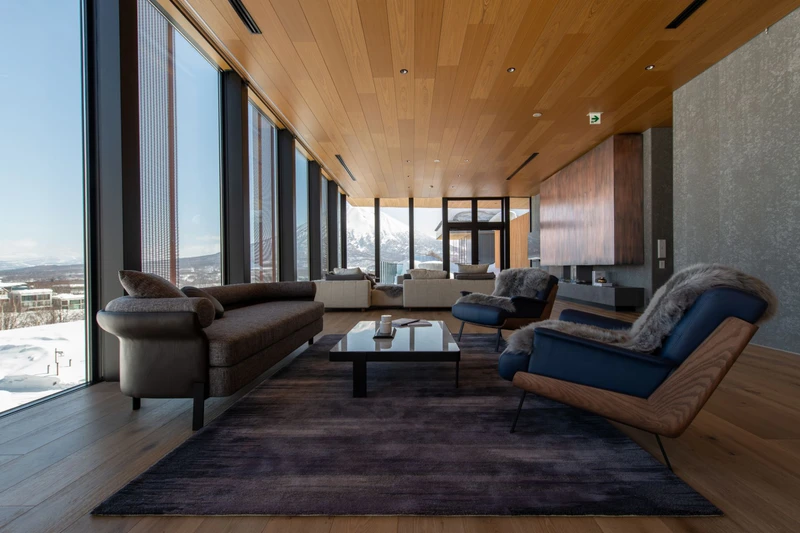 6552265b1775c Intuition Niseko 5 Bedroom Ski Side Penthouse Main Living Area