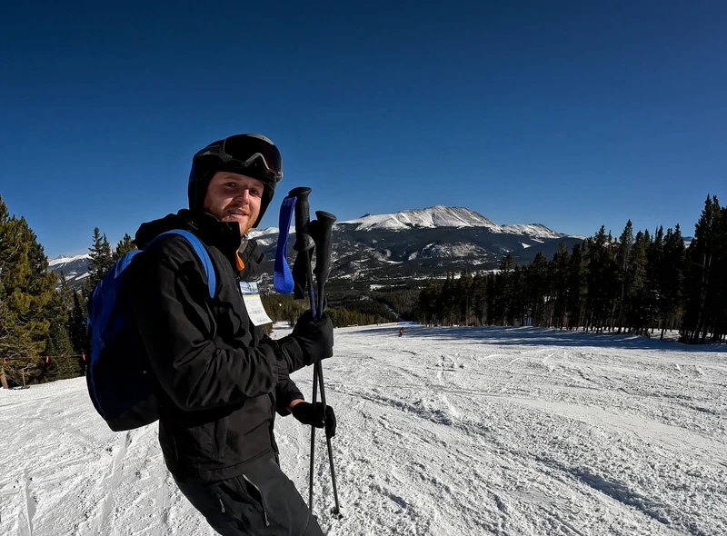 Matt A skiing in Breckenridge