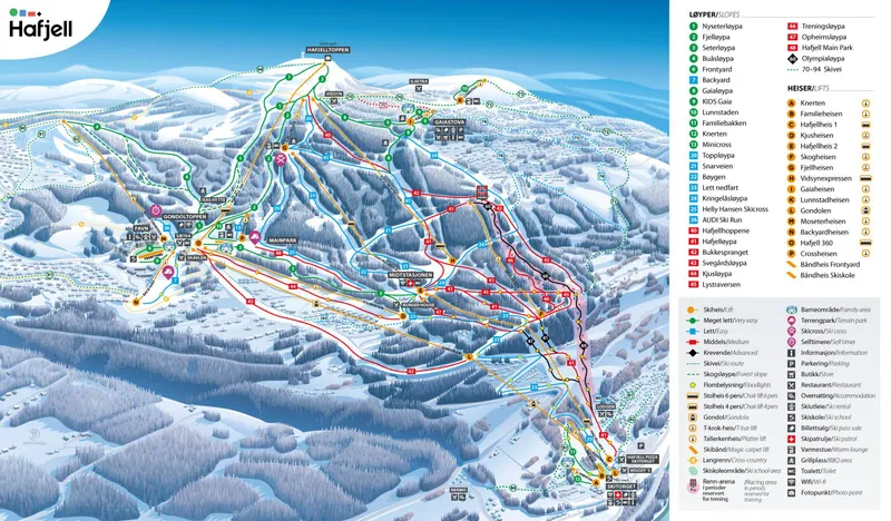 Hafjell Piste Map 2024 1920x