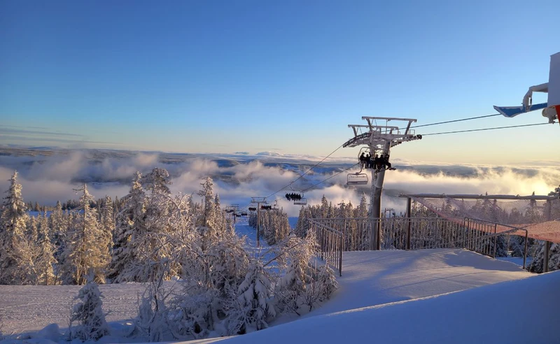 View from the ski lift at Trysil, Norway - Bryce Wilkinson - December 2022